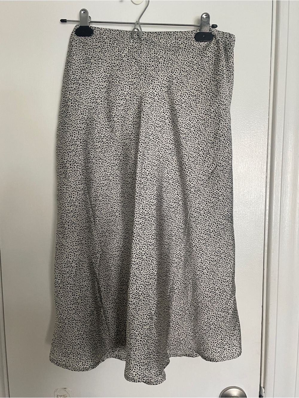 Sienna Sky Black and White Printed Midi Skirt